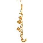 Golden Heart Charm Link Chain Bracelet - Image 4