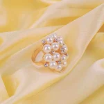 Pearl Cluster Cocktail Ring