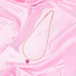 Blush Heart Pendant Necklace - Image 6