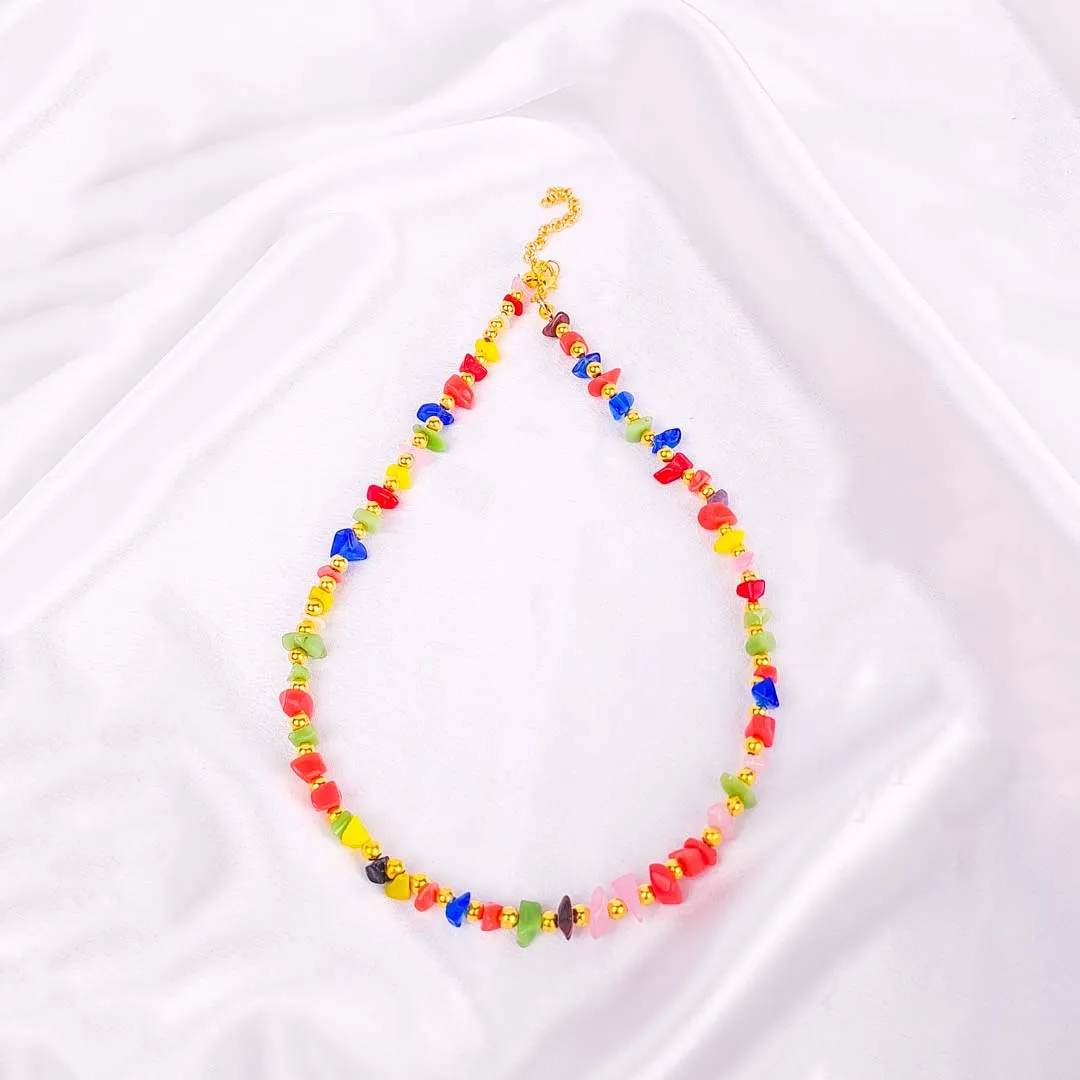 20251104_171412.webp Multicolour Chip Stone Necklace - Image 1