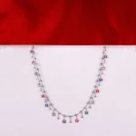 Colorful Butterfly Crystal Charm Necklace