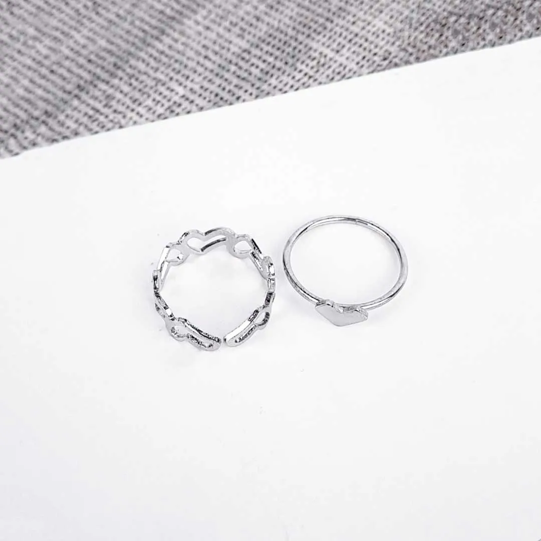 20251121_115755.webp Pack of 2 Silver Heart Rings Combo - Image 1
