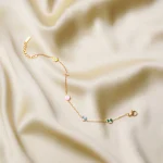 Delicate Floral Chain Bracelet - Image 2