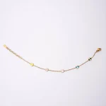 Delicate Floral Chain Bracelet - Image 4