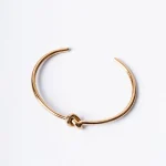 Golden Knot Open Cuff Bracelet - Image 3