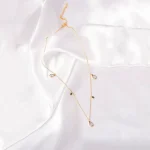 Golden Beaded Ball Chain Necklace - Image 4