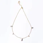 Golden Beaded Ball Chain Necklace - Image 5