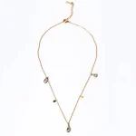 Golden Beaded Ball Chain Necklace - Image 6
