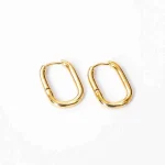 Golden Oval Hoops - Image 3