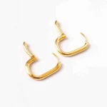 Golden Oval Hoops - Image 4