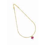 Blush Heart Pendant Necklace - Image 5