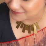 Brass Statement Necklace - Image 3