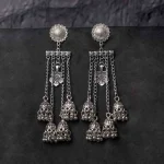 Quad Flower Dangle Earrings - Image 4