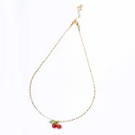 Cherry Golden Chain Necklace - Image 2