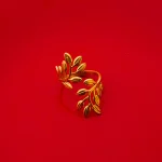 Golden Leaf Vine Ring - Image 4