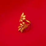 Golden Leaf Vine Ring