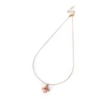 Rose Gold Floral Spinning Necklace - Image 6