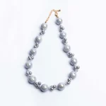 Chunky Beaded Statement Necklace - Image 4