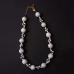Chunky Beaded Statement Necklace - Image 2