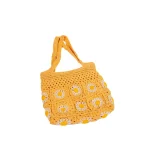 Crochet Light Floral Shoulder Bag - Image 3
