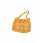 Crochet Light Floral Shoulder Bag - Image 4