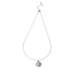 Silver Circular Gems Spinning Necklace - Image 8