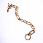 Gold Toned Link Chain Bracelet - Image 2