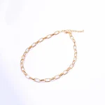 Gold Tone Link Chain Necklace - Image 5