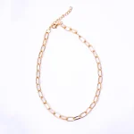 Gold Tone Link Chain Necklace - Image 6