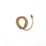 Golden Beaded Layered Chain Ring - Image 2