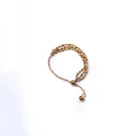 Golden Beaded Layered Chain Ring - Image 3