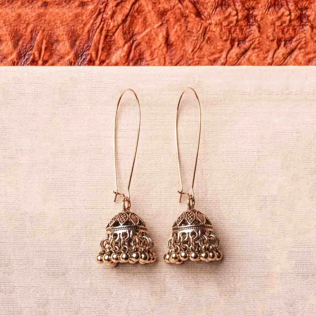 DSC2622_2.webp Antique Jhumka Drop Earrings - Image 1