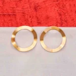 Brass Uneven Circular Round Hoops
