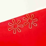 Brass Floral Wired Drop Earrings