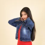 Blue Crop Denim Jacket