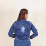 Light Blue Denim Crop Jacket - Image 7