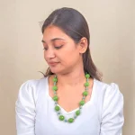 Chunky Beaded Statement Necklace - Image 2