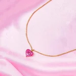 Blush Heart Pendant Necklace